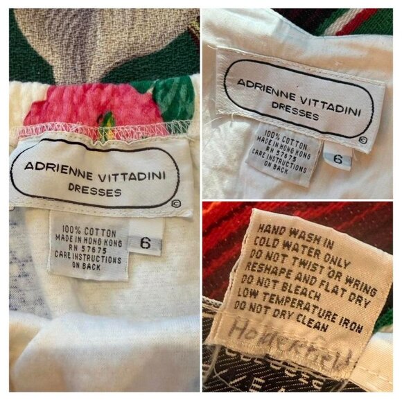 Adrienne Vittadini VTG 80s FLORAL COQUETTE two piece set: blouse + pencil skirt! - Picture 3 of 8